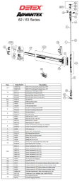 Detex 62 / 63 CVR Parts Diagram